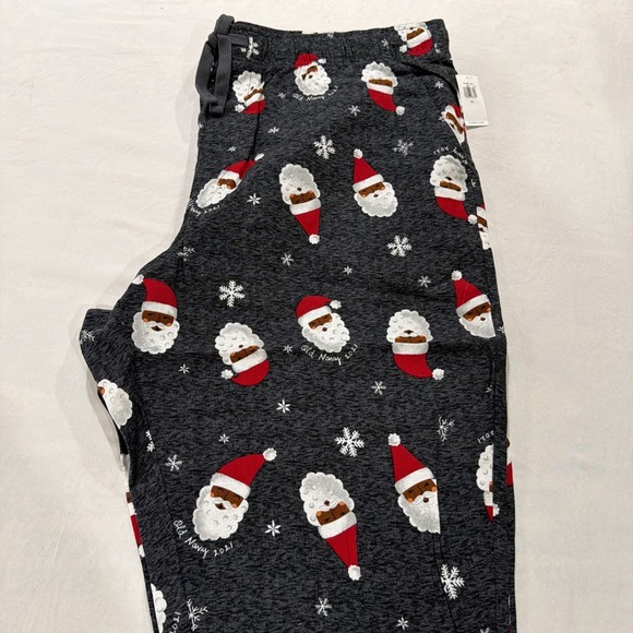 Old Navy Other - Old Navy Pajama Lounge Pants unisex No Fly XL Blue Santa Pull On 2021 Drawstring
